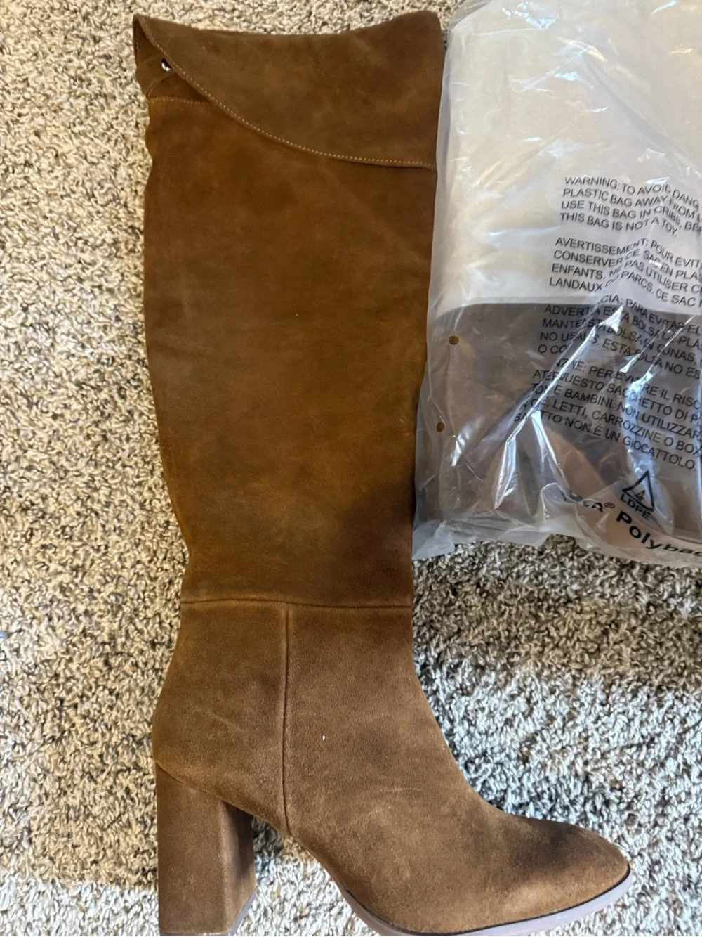 Steve Madden Women's Chocolate Brown Suede Over-the-Knee Boot 9.5